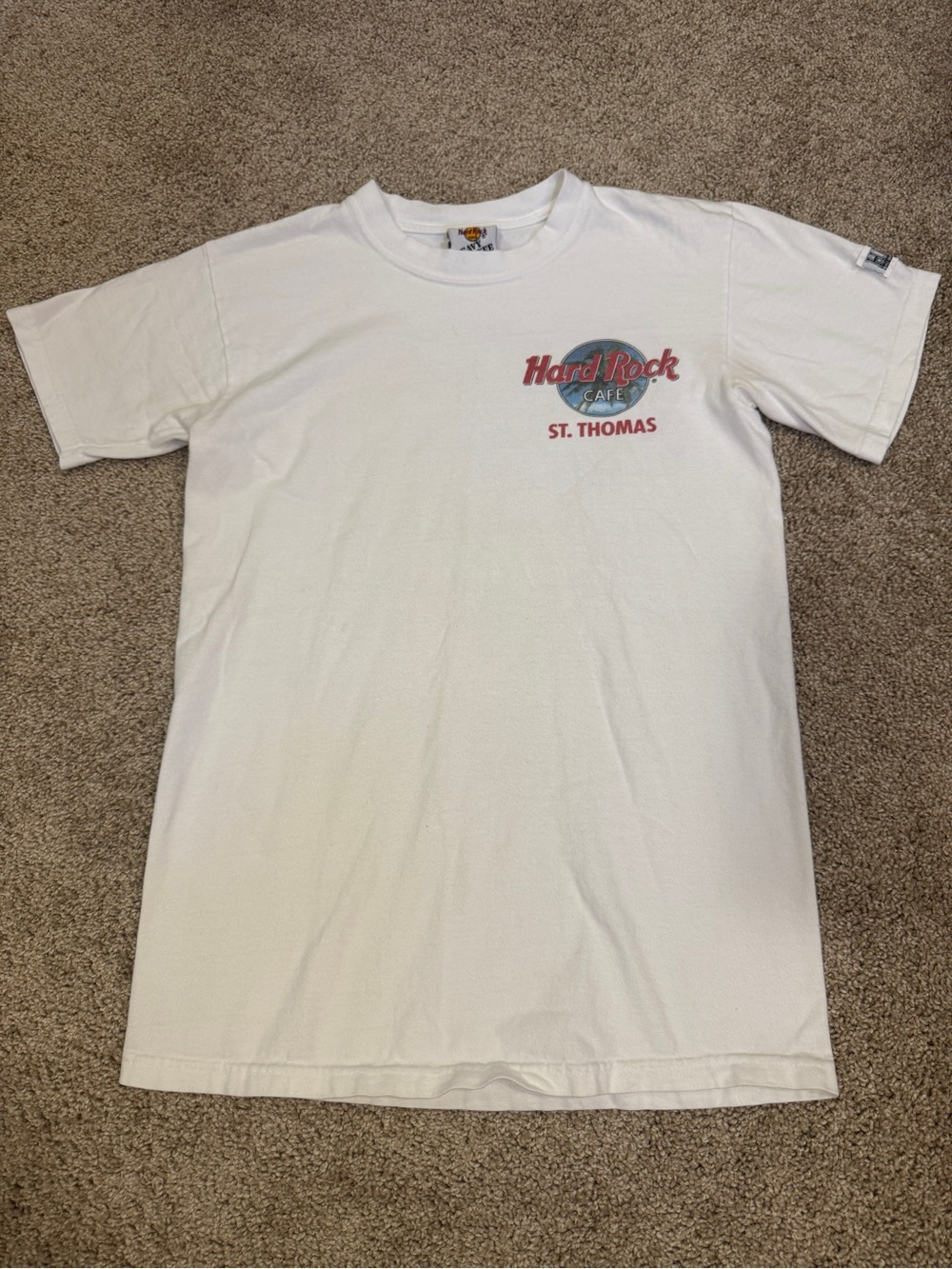 Vtg Hard Rock Cafe St. Thomas heavy weight T-Shirt - Size Small